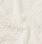 Brioni - Cotton and Silk-Blend Piqué Henley T-Shirt - Men - White