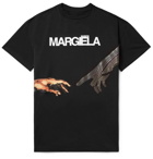 Maison Margiela - Logo-Print Cotton-Jersey T-Shirt - Men - Black