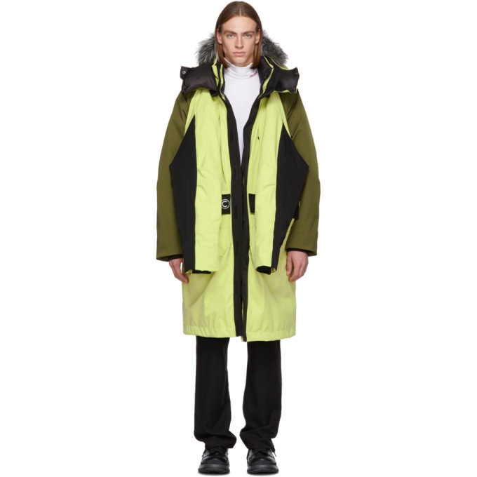 Photo: Colmar A.G.E. by Shayne Oliver Reversible Yellow Down Shayne Coat