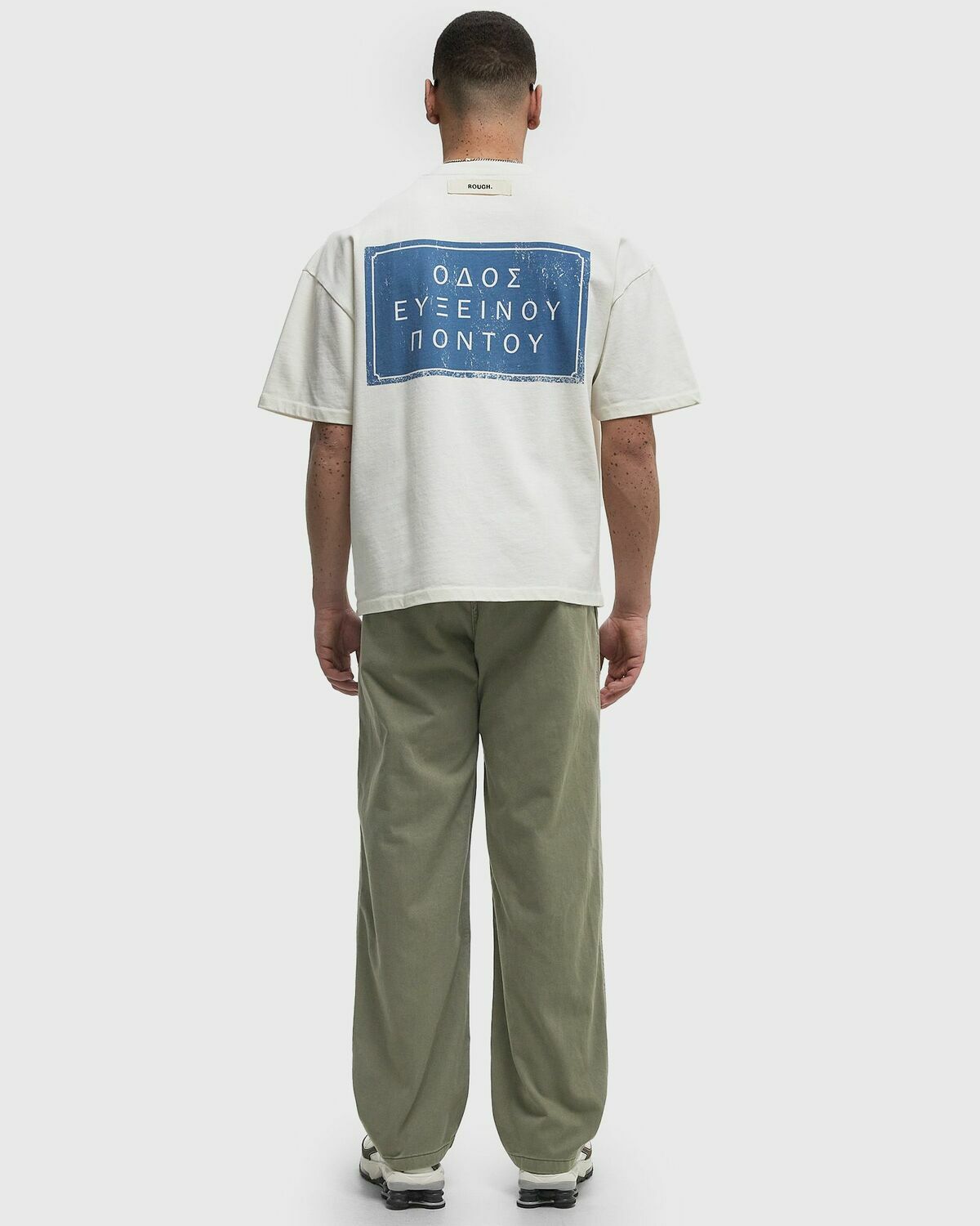 Rough. ODOS TEE White Mens Shortsleefe