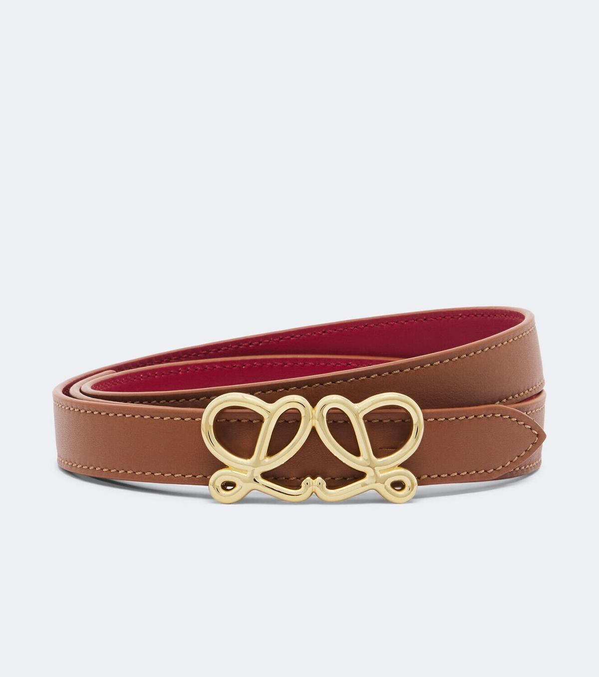 Loewe Double L reversible leather belt