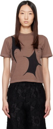 Collina Strada Brown Pierced T-shirt