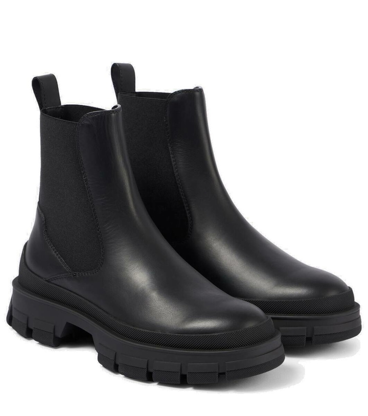 Photo: Moncler Hevea leather Chelsea boots