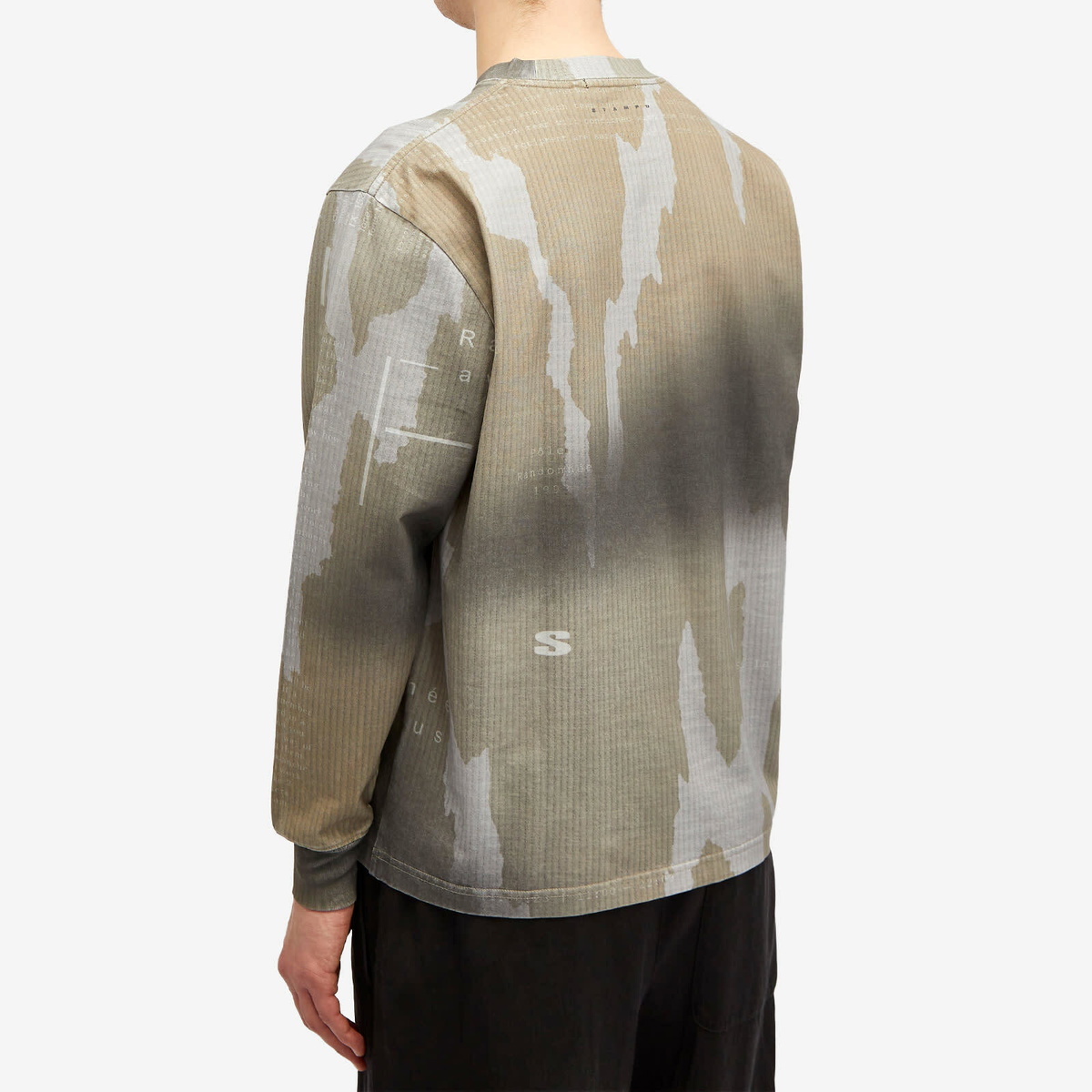 Stampd Men's Long Sleeve Sublimated T-Shirt in Ikat Camo