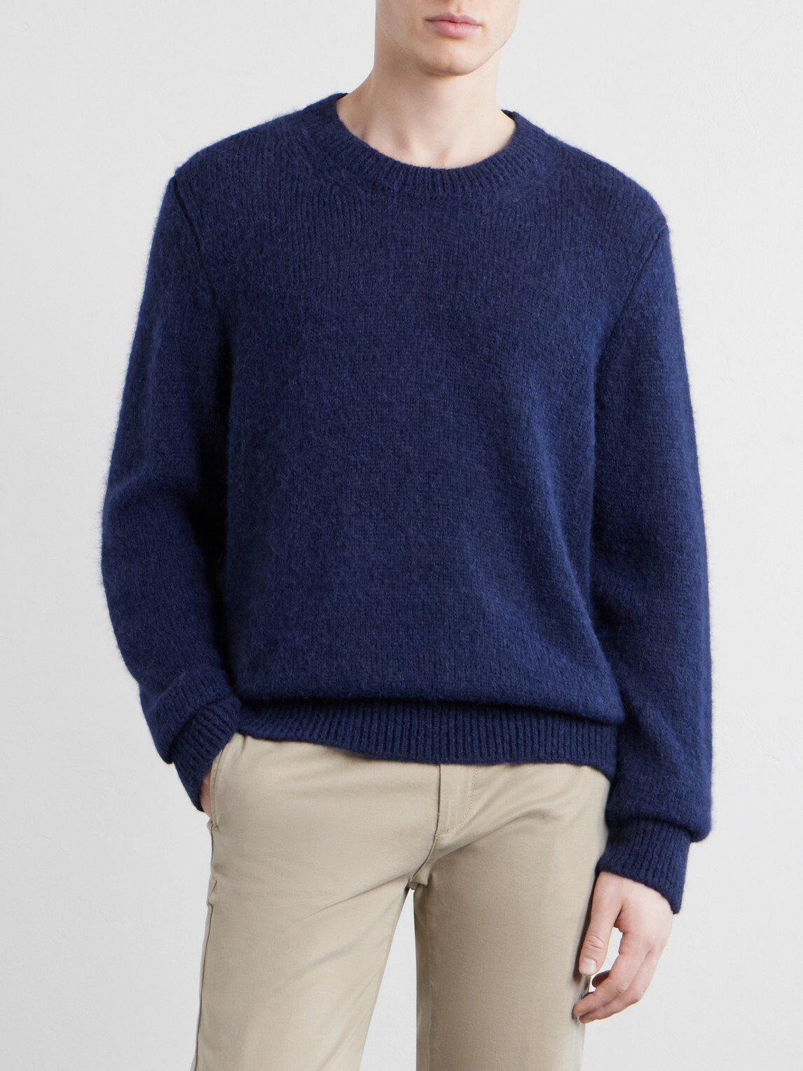 Massimo Alba - Bruce Alpaca-Blend Sweatshirt - Blue