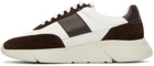 Axel Arigato White & Brown Genesis Vintage Runner Sneakers