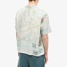 Bode Men's New York City Map Vacation Shirt in Multi