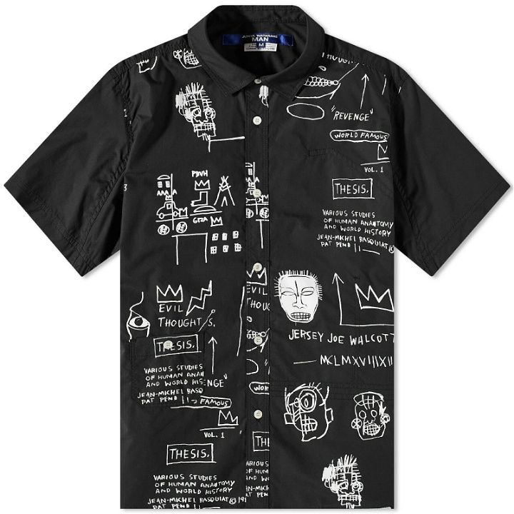 Photo: Junya Watanabe MAN x Jean-Michel Basquiat Short Sleeve Shirt in Black