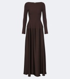 Simkhai Paola knitted satin gown