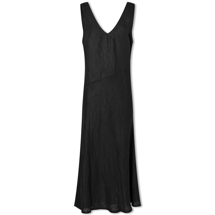 Photo: Deiji Studios Women's Light Linen Dress in Black