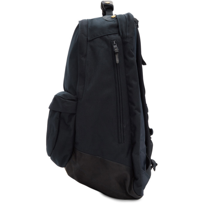 Visvim Navy Cordura and Leather 22L Backpack Visvim