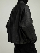 BALENCIAGA - Denim-style Leather Jacket