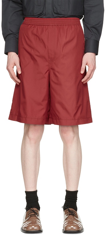 Photo: Situationist Red Polyester Shorts