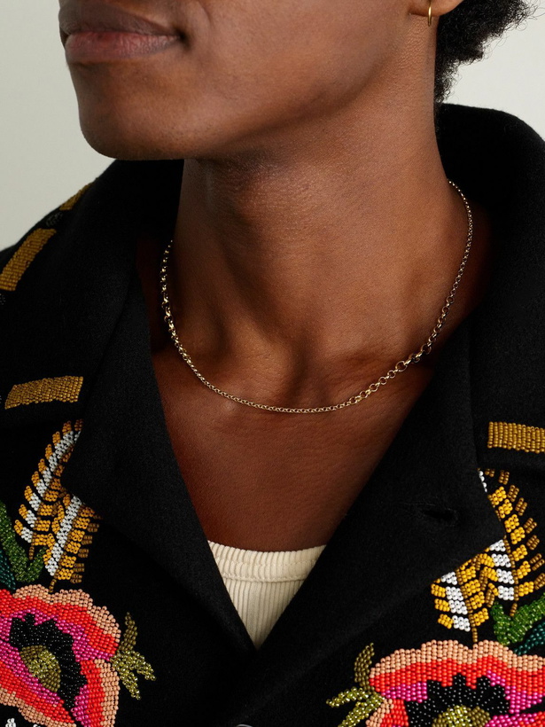 Photo: Foundrae - Small Graduating Belcher 18-Karat Gold Chain Necklace