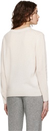 360Cashmere White Crewneck Sweatshirt