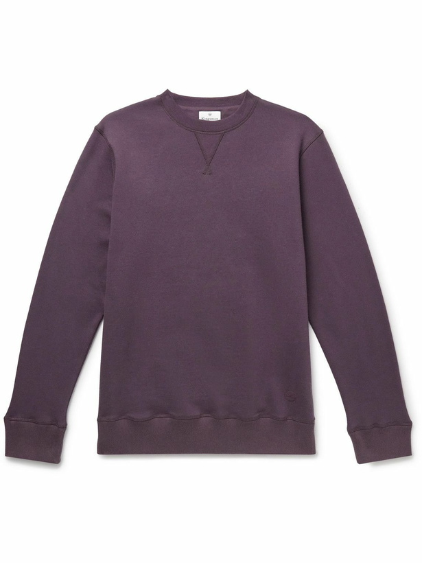 Photo: Kingsman - Cotton and Cashmere-Blend Jersey Sweatshirt - Purple