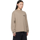 Fear of God ESSENTIALS Beige Classic Fit Long Sleeve T-shirt