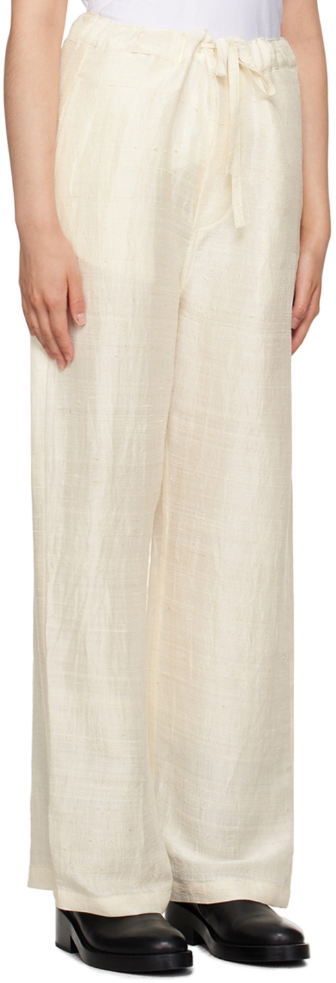 AIREI Beige Drawstring Trousers