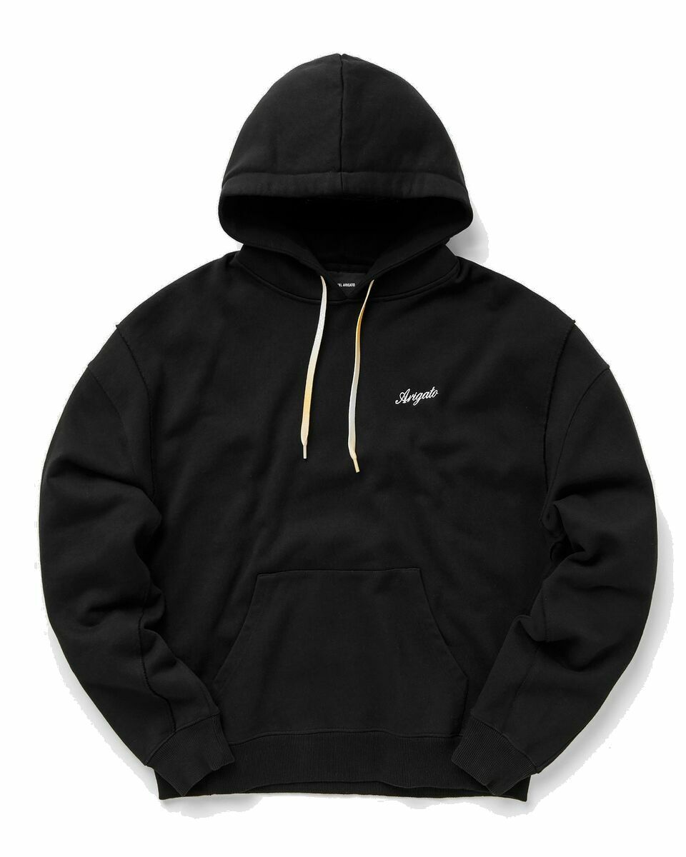 Photo: Axel Arigato Chopped Ombré Hoodie Black - Mens - Hoodies