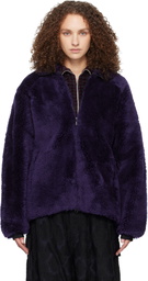 NEEDLES Purple Fleece Jacket