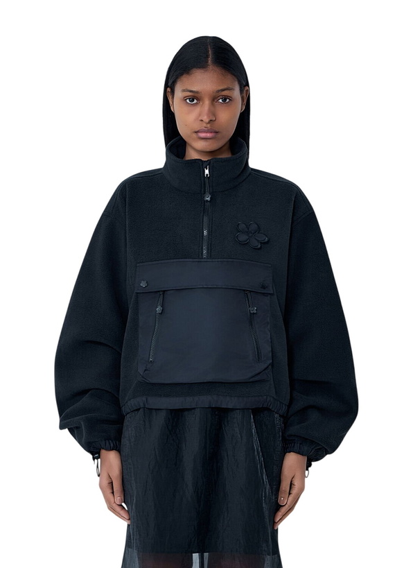 Photo: Cecilie Bahnsen High-Neck Fleece Pullover Sweatshirt