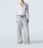 Dolce&Gabbana Ribbed-knit cotton Henley shirt