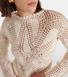 Gabriela Hearst Caps crochet wool and cashmere top