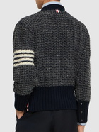 THOM BROWNE - Tuck Stitch Classic V Neck Cardigan