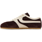Dries Van Noten Burgundy Suede Sneakers