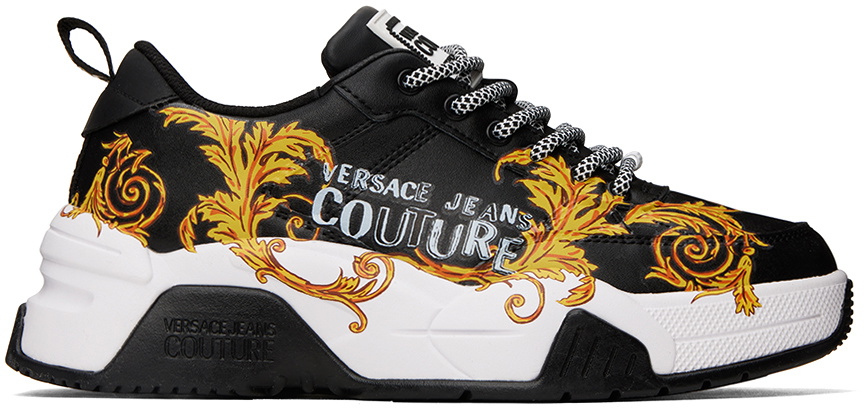 Versace Jeans Couture Black Logo Couture Stargaze Sneakers