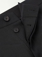 The Row - Ottis Straight-Leg Virgin Wool-Flannel Trousers - Black