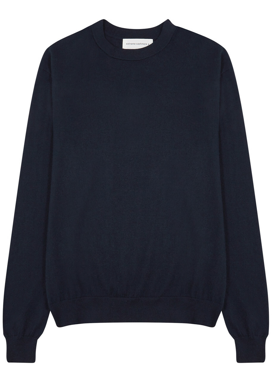 Extreme Cashmere N°233 Class Cashmere-blend Jumper - Navy - One Size