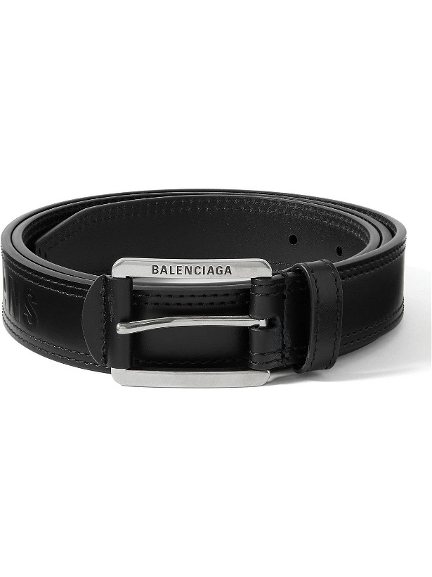 Photo: Balenciaga - 3cm Leather Belt - Black