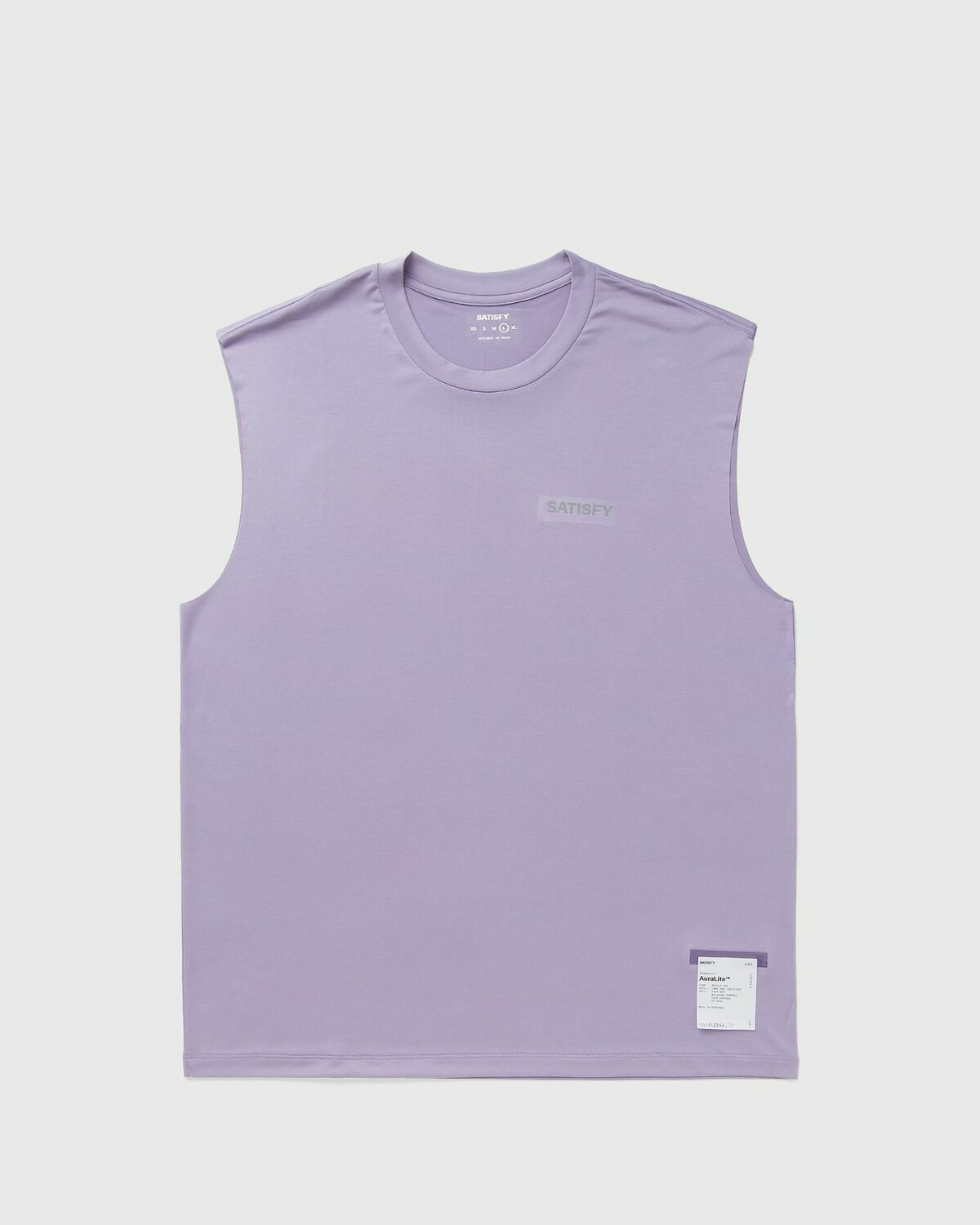 Satisfy Running AuraLite Muscle Tee Purple Mens Tank Top Satisfy