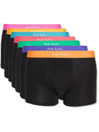 Paul Smith - Seven-Pack Stretch-Cotton Boxer Briefs - Black