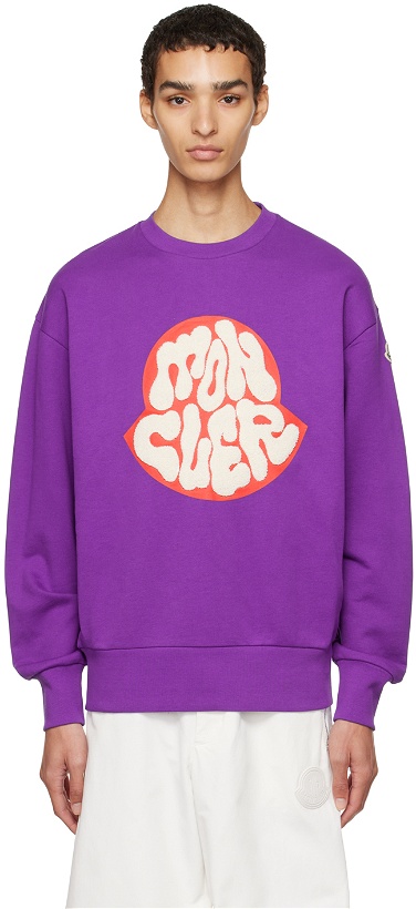 Photo: Moncler Purple Graphic Sweatshirt