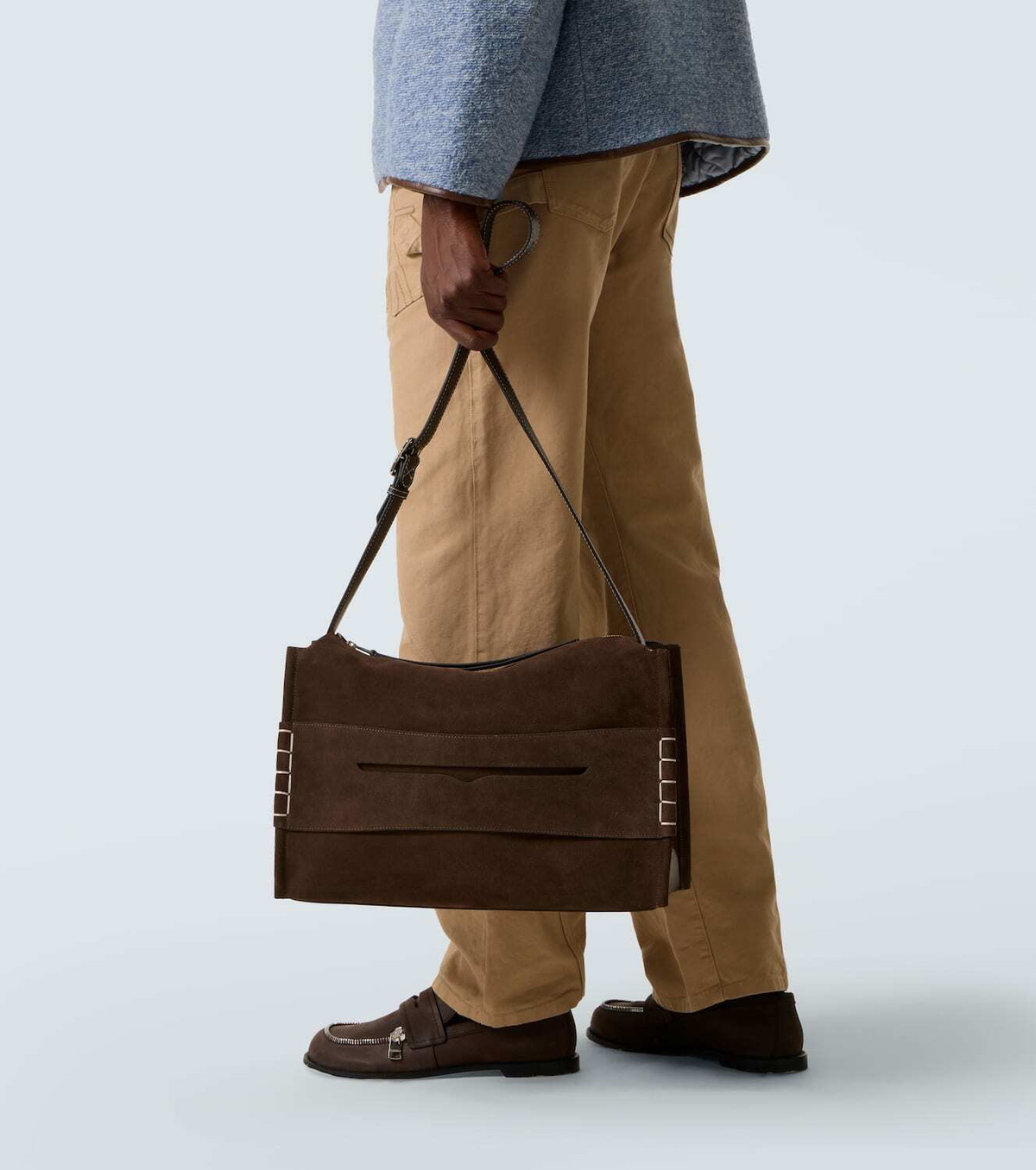 JW Anderson Loafer suede shoulder bag