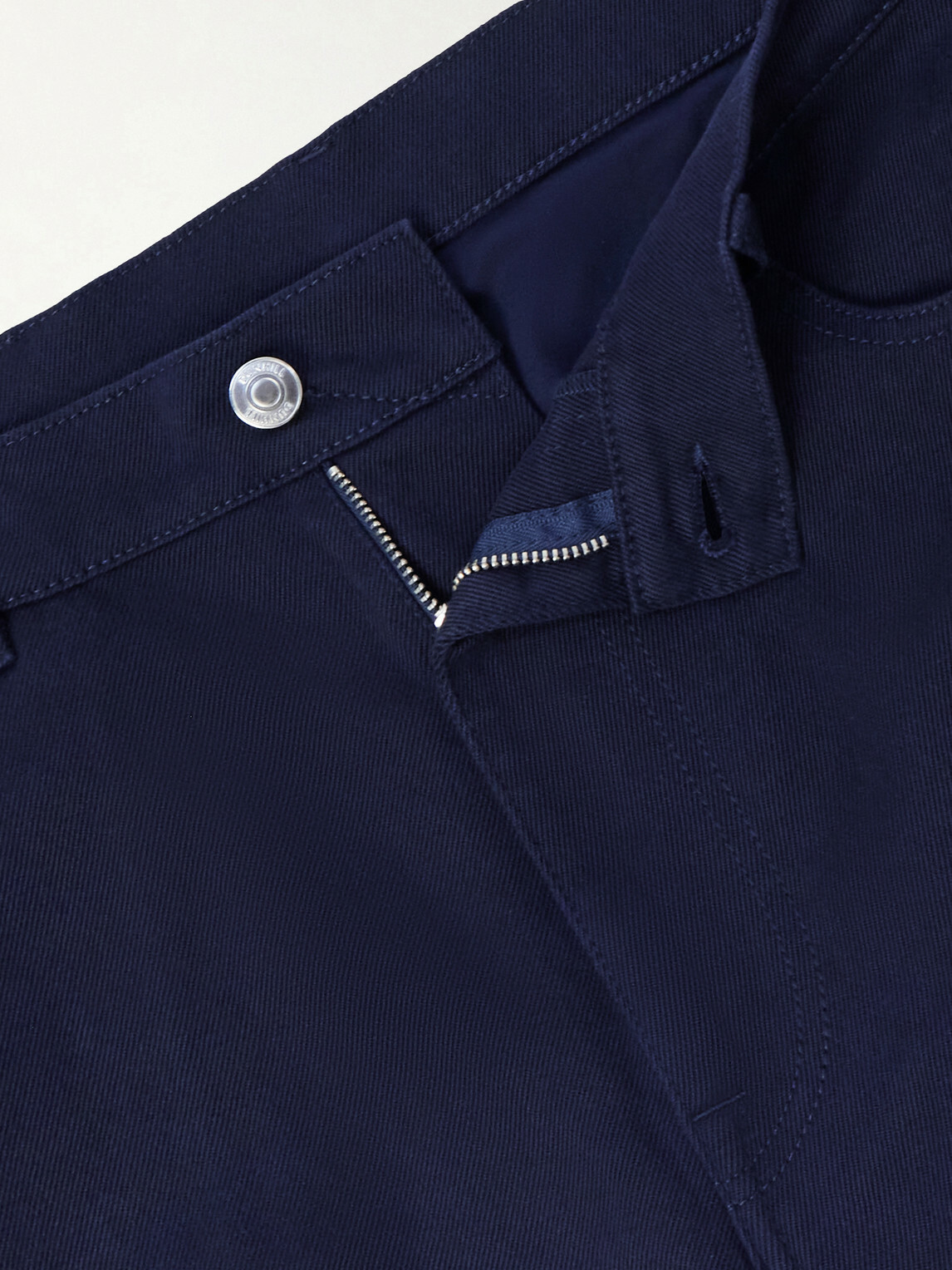 Dunhill - Tapered Cotton-Blend Twill Trousers - Blue