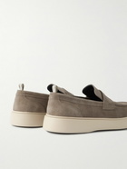 Officine Creative - Frame Suede Penny Loafers - Neutrals