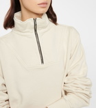 Les Tien - Cotton half-zip sweatshirt