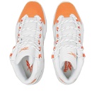 Reebok Men's Question Mid Sneakers in White/Smash Orange/Chalk