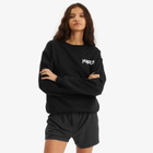 Hunza G Women's 80s Logo Embroidered Sweater in Black