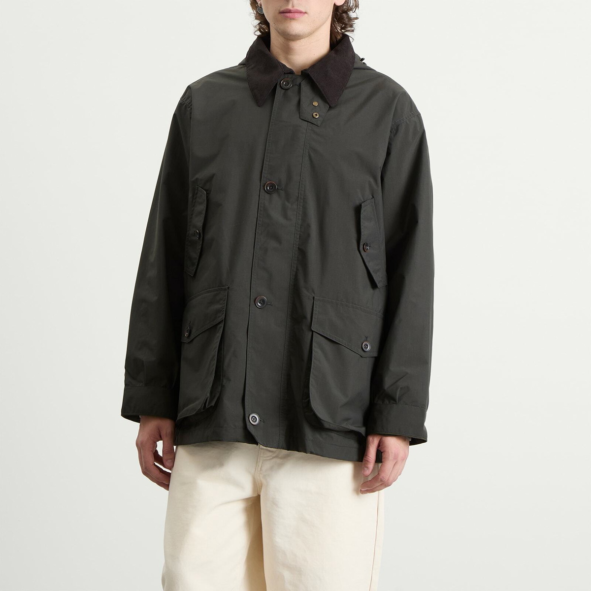 Nanamica Men's 2L Pertex Unlimited Field Jacket in Dark Olive
