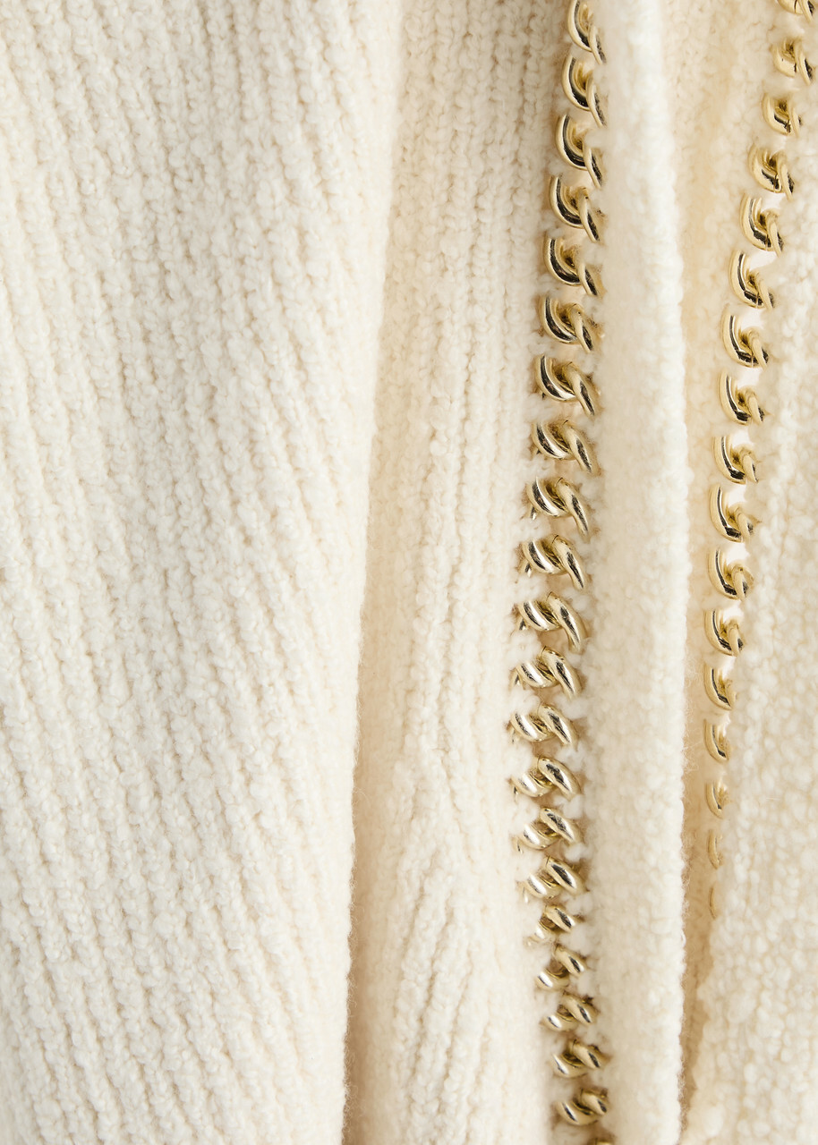 3.1 Phillip Lim Chain-embellished Wool-blend Vest Ivory