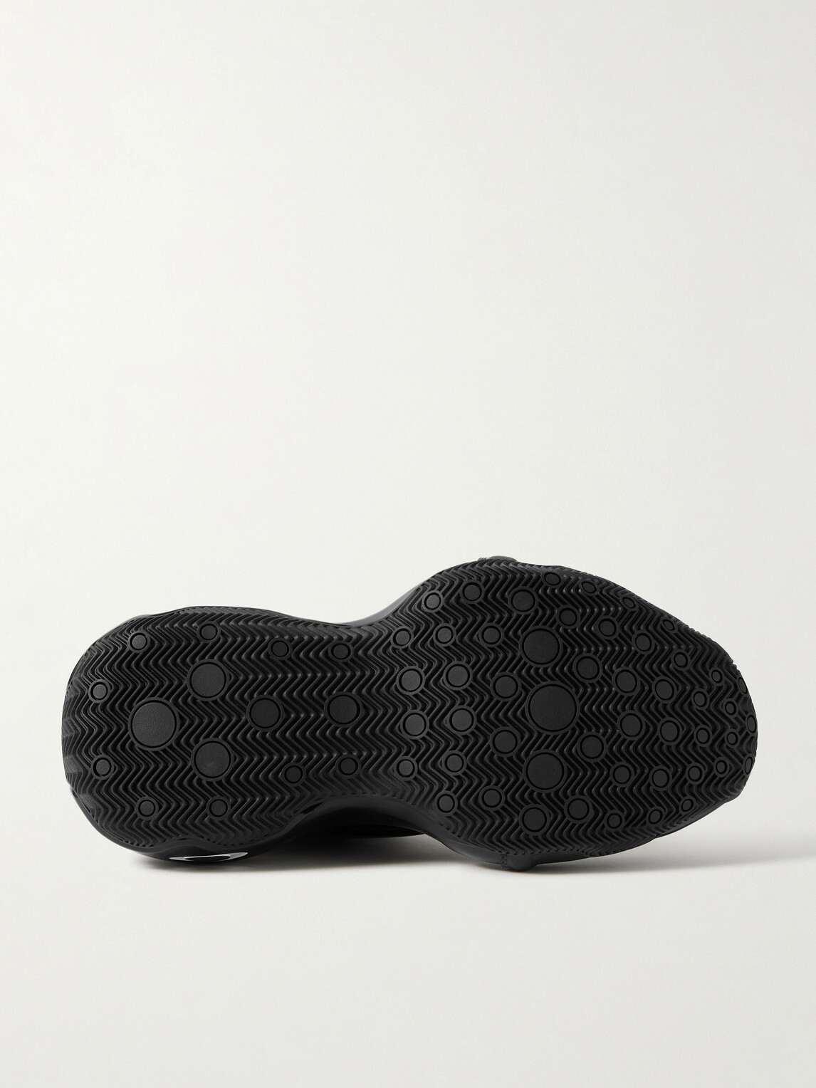 Balenciaga - Basketball Neoprene-Trimmed Rubber Sneakers - Black