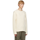 Jil Sander Beige Panelled Long Sleeve T-Shirt