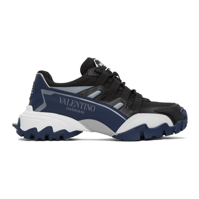 Photo: Valentino Black and Navy Valentino Garavani Climber Sneakers