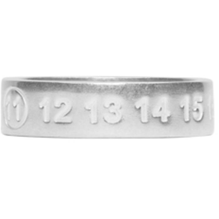 Photo: Maison Margiela Silver Thin Logo Ring 