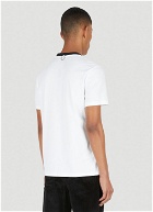 Contrast Rib T-Shirt in White