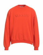 Sunnei Mens Sweatshirt in Orange